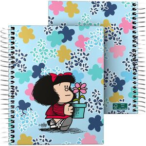 Cuaderno Forrado A6 Cuadriculado 5X5 mm Mafalda Lively 2024