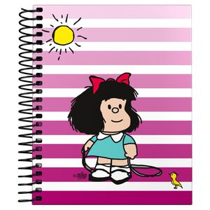 Cuaderno Forrado A6 Cuadriculado 5X5 mm Mafalda Birdie 2024