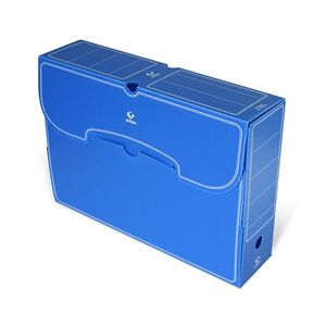 Caja archivo definitivo plastico Liderpapel 36x26x10 cm Azul