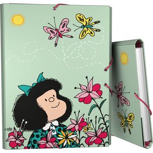 Carpeta 3 Solapas Forrada Folio Mafalda Primavera 2023