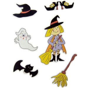 Set Figuras Madera Halloween Adhesivas
