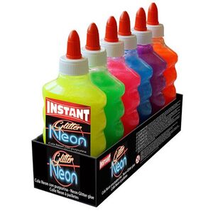 Cola Instant Purpurina Neon 180 Colores Surtidos