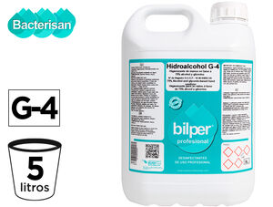 Gel Hidroalcoholico Higienizante Bacterigel G4 Denso para Manos sin Aclarado Limpia y Desinfecta Garrafa 5L