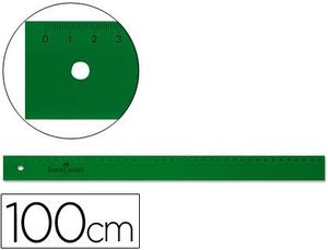 Regla Faber Plastico Verde 100 cm