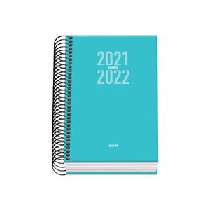 Agenda Espiral Escolar Sigma A6 Dia Pagina Turquesa 2022/2023