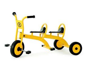 Triciclo Amaya Escolar Doble de Acero Galvanizado con Ruedas de Caucho con Rodamientos