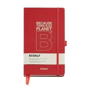 Cuaderno Rigido Reciclado Liso Book Planet B Ecoalf Rojo Mr