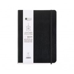 Cuaderno Miquel Rius Notebook Flexible Piel 4º 100 Hj Liso Negro