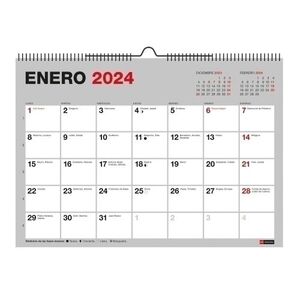 Calendario Pared A5 para Escribir Basic Mr 2024