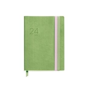 Agenda Cosida Journal 168X122 Dia Pagina Flexible Verde Pastel Mr 2024