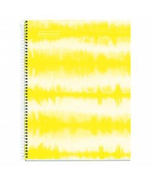 Cuaderno Nbook 4 Cuad 5X5 A4 Cla 120 Hj 90 Gr Tie Dye Amarillo Neon Mr