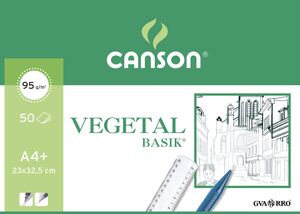 Block Encolado Canson Vegetal Basik A4+ 50 Hj