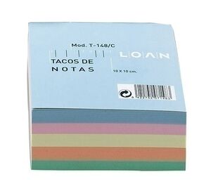 Taco Notas Encolado Colores 10X10 500 Hj