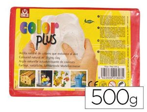 Arcilla Sio-2 Colorplus que Endurece Al Aire Rojo Paquete de 500 Gr