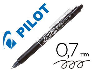 Boligrafo Pilot Frixion Clicker Borrable 0,7 mm Punta Media Negro en Blister
