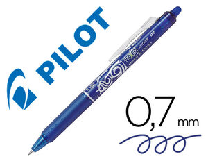 Boligrafo Pilot Frixion Clicker Borrable 0,7 mm Punta Media Azul en Blister