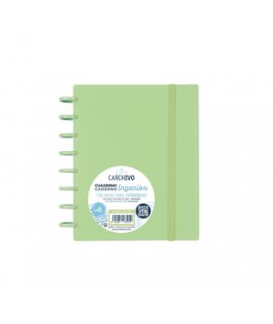 Cuaderno Ingeniox A5 Cuadriculado 5X5 mm 100 Hj 100 Gr Verde Pastel