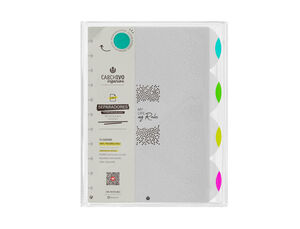 Juego 4 Separadores Pp para Cuaderno Ingeniox A4 Colores Neon/transparente