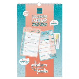 Calendario Pared Familiar 16M Finocam Aventura Basic 2022/2023