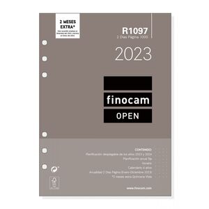 Recambio Anual Finocam Open 1000 2 Dia Pagina R1097 2023