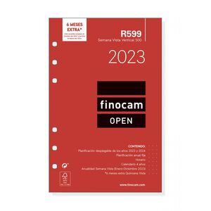 Recambio Anual Finocam Open 500 Semana Vista Vertical R599 2023