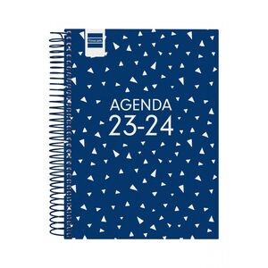Agenda Espiral Escolar Finocam 4º Dia Pagina Cool Azul 2023/2024