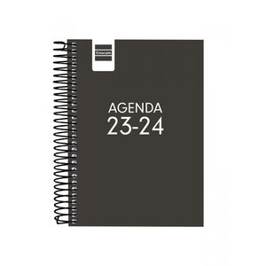 Agenda Espiral Escolar Finocam 8º Dia Pagina Cool Negro 2023/2024