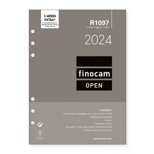 Recambio Anual Finocam Open 1000 2 Dia Pagina R1097 2024