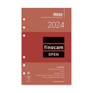 Recambio Anual Finocam Open 500 Semana Vista Apaisado R593 2024