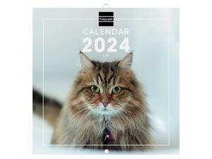 Calendario Pared 18X18 Cats Finocam Intl 2024