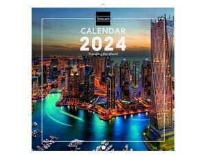 Calendario Pared 18X18 Travelling Finocam Intl 2024