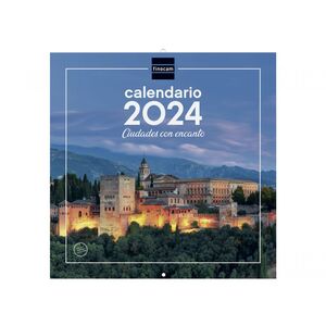 Calendario Pared 30X30 Ciudades Finocam 2024