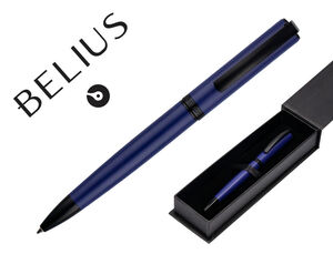 Roller Belius Turbo Aluminio Azul y Negro Tinta Azul Caja de Diseño