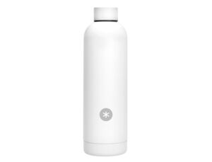 Botella Portaliquidos Antartik Isotermica Acero Inoxidable Libre de Bpa Color Blanco 500 Ml