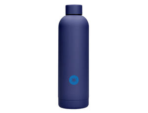 Botella Portaliquidos Antartik Isotermica Acero Inoxidable Libre de Bpa Color Azul 75O Ml