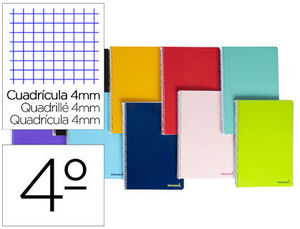 Cuaderno Espiral 4X4 mm 4º Smart T/b 60 Gr Colores