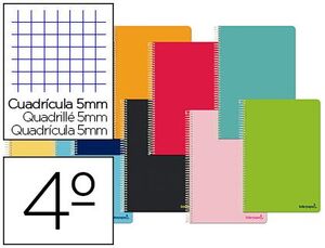 Cuaderno Espiral 5X5 4º Smart T/b 80 Hj 60 Gr Surtidos