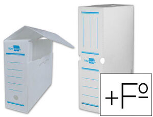 Caja Archivo Definitivo Plastico Liderpapel Blanco Tamaño 387X275X105 mm