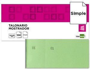 Talonario Caja 62X145 Verde