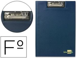 Carpeta Liderpapel Miniclip Superior Folio Plastico Azul