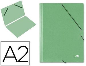 Carpeta Planos A2 Carton Gofrado Verde