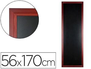 Pizarra Negra Liderpapel Mural de Madera con Superficie para Rotuladores Tipo Tiza 56X170Cm