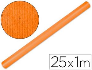 Papel Kraft Liderpapel Naranja Rollo 25X1 M