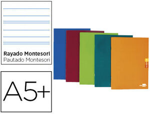 Libreta Scriptus A5 Plus 48 Hojas Rayado Montessori 3,5Mm