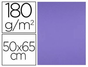Cartulina Liderpapel 50X65 180 Gr Purpura Paquete de 25
