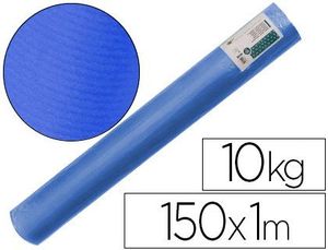 Papel Kraft Verjurado Liderpapel Azul 150Mt 65Kg Bobina 10Kg