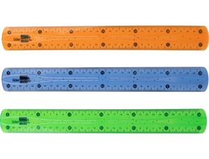 Regla Liderpapel Plastico Flexible de 30 cm Colores Surtidos