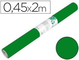 Rollo Adhesivo Liderpapel Unicolor Verde Brillo Rollo de 0,45 X 2 Mt