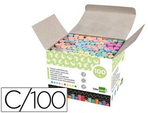 Tiza Color Antipolvo Liderpapel Caja 100 ud