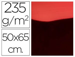 Cartulina Liderpapel Metal Rojo 50X65 cm 235 Gr